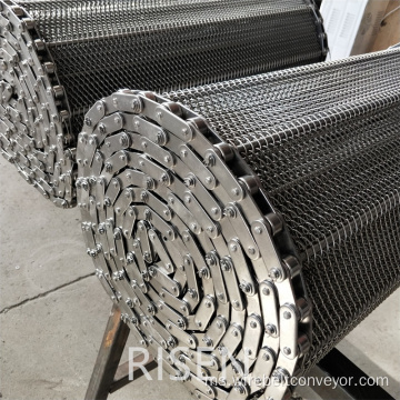 Penyejuk Rantaian Lurus Mesh Conveyor Belt